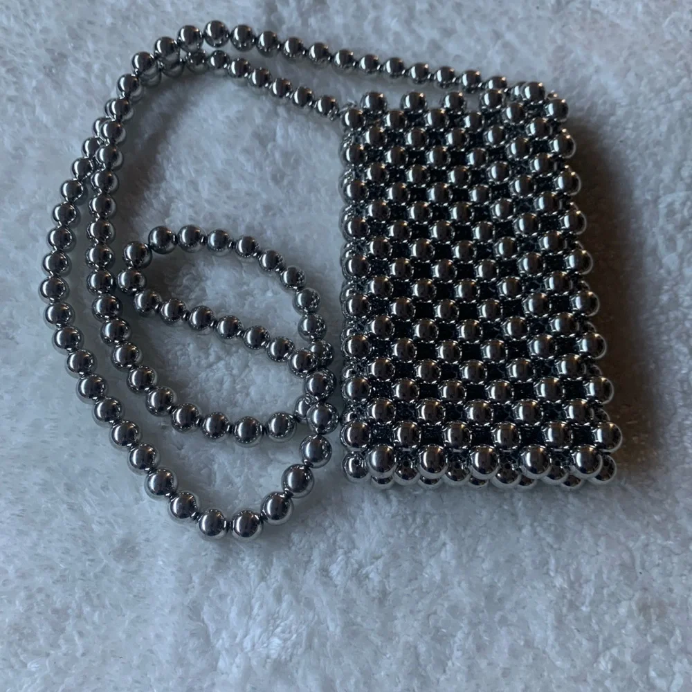 RARE 90’s 🪩 DISCO Beaded Handbag, DISCO - Picture 2 of 5